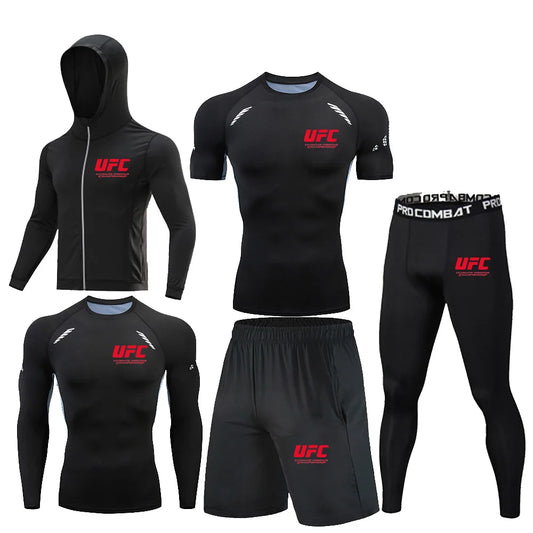 •Conjunto UFC 2025-Rash Guard compresión
